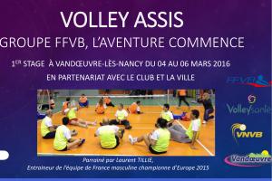 (Miniature) Volley assis : L’aventure commence à Vandoeuvre-lès-Nancy